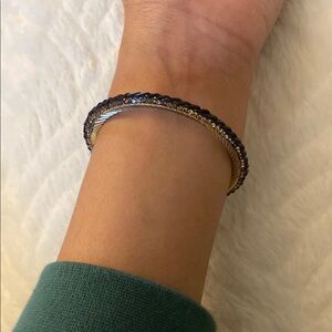 Elegant Gold and Black Bracelet